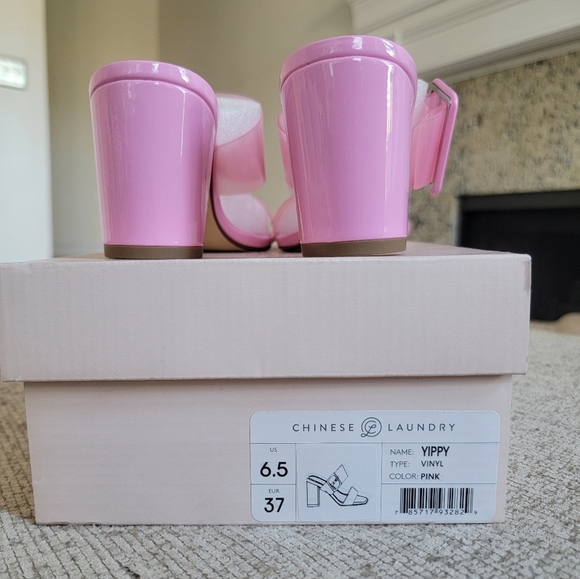 Chinese Laundry Stylish Pink Block Heels NWB - Picture 8 of 8